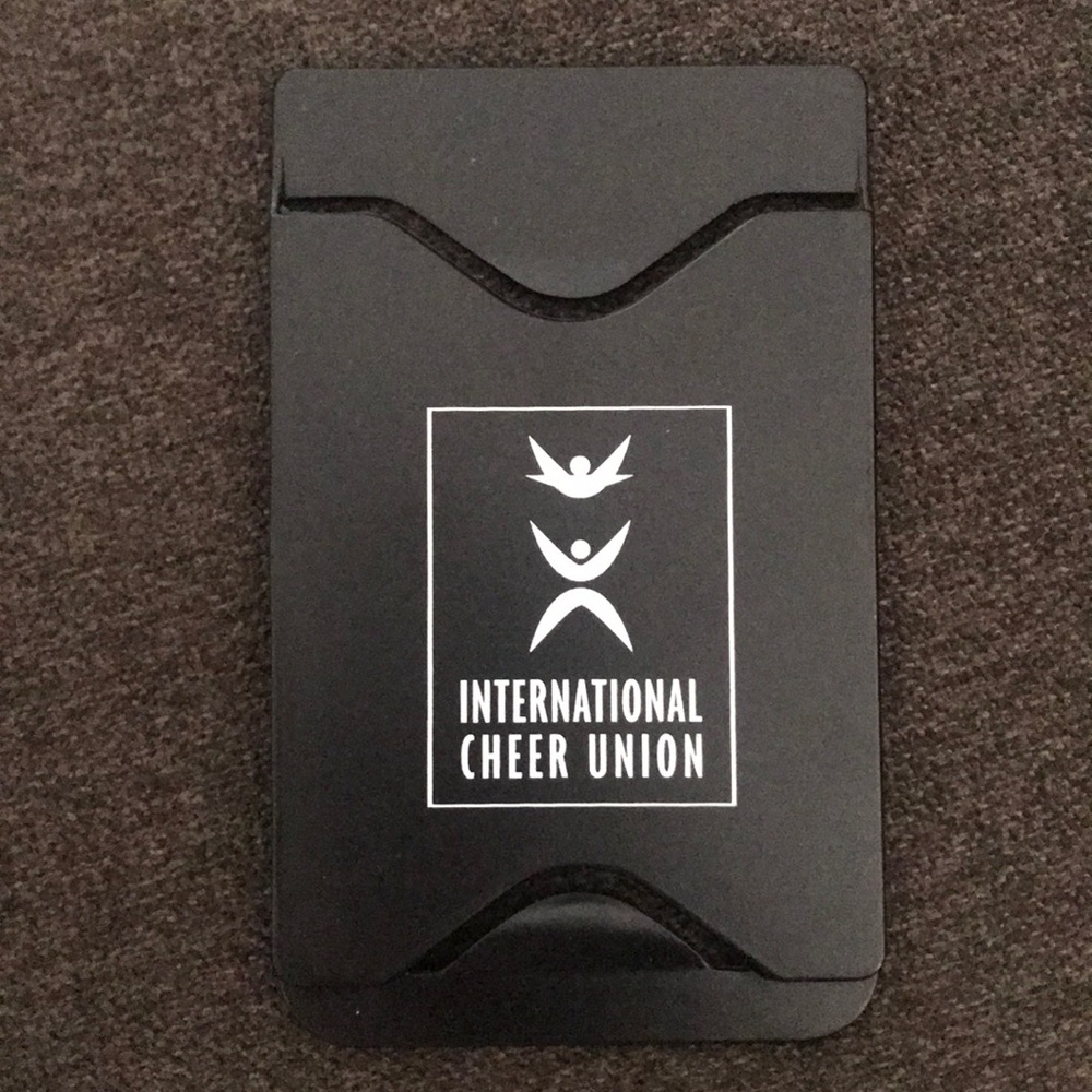 International Cheer union promo card pocket